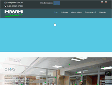 Tablet Screenshot of mwm.com.pl