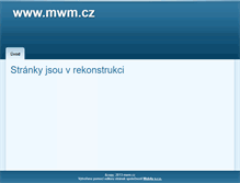 Tablet Screenshot of mwm.cz